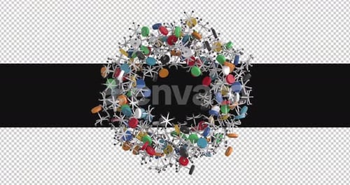 Colorful Office Chairs Logo Reveal Animation