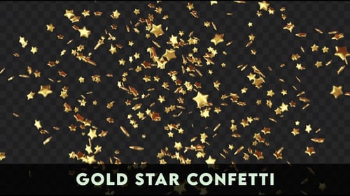 Falling Golden Stars Celebration Overlay