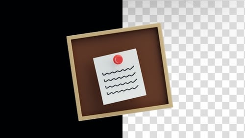 3D Animation of Notice Board