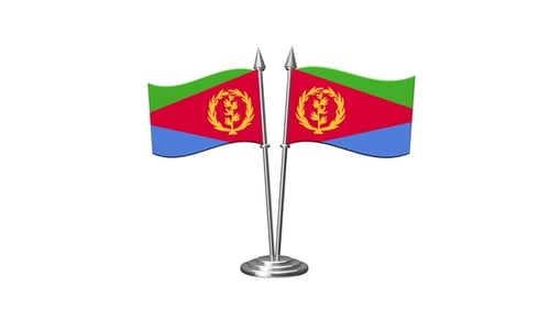 Bandeira cruzada da Eritreia Alpha