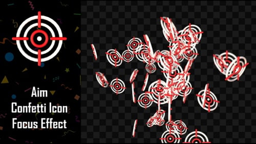 Aim Confetti Icon Focus Effect