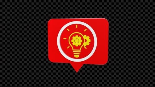 3D Idea Icon Alpha