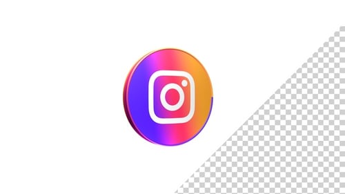 Instagram 3D-Kreissymbol