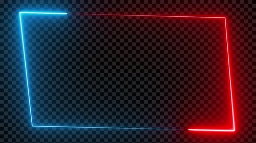 Red & Blue Neon Frame Loop V3