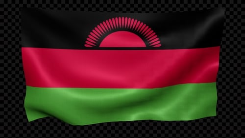 Malawi Flag Waving