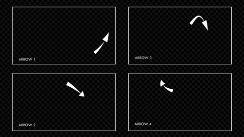 Arrow animation for social media videos