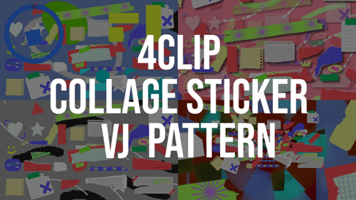 Collage Sticker Pattern 4Clip