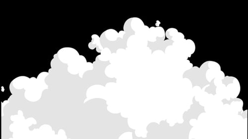 2D White Smoke FX | Nebel- und Dampfanimations-Overlay (transparenter Hintergrund)