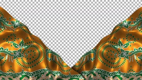 Tissu en soie à motif ethnique indonésien Wave Alpha Songket Batik Banyuwangi Jawa Timur East Java