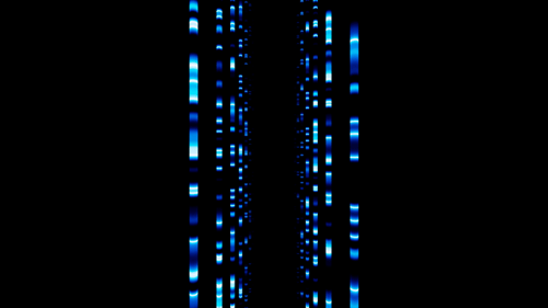 Vertical video blue gradient neon lines and dots loop animation background