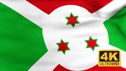 Waving Flag of Burundi