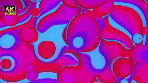 Vibrant Fluid Abstract Shapes Motion Loop Background