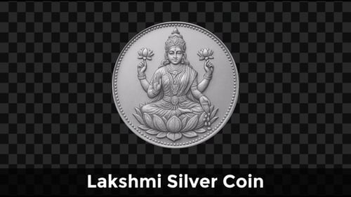 Pièce en argent Lakshmi — Diwali Festival Wealth