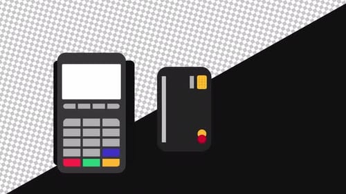 Animated Swiping Machine 2D | Alpha Channel