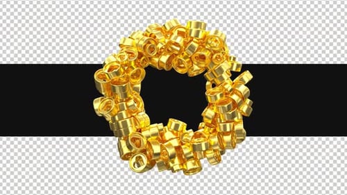 Golden Heart Rings Wreath Reveal for Celebrations
