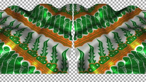 Tela con estampado de seda étnica de Indonesia Wave Alpha Songket Batik Parang Jogjakarta Keris Java