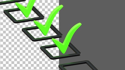 3D Check Mark | Alpha Channel