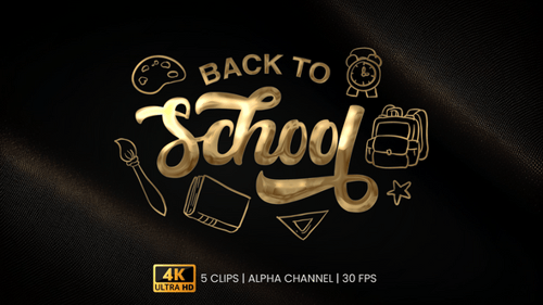 Back To School Text Animation