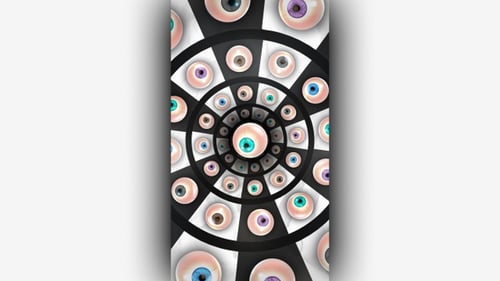 Checkered Eyeballs Tunnel (Vertical)