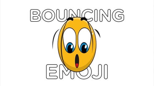 Animated Bouncing Smiley Face Emoji