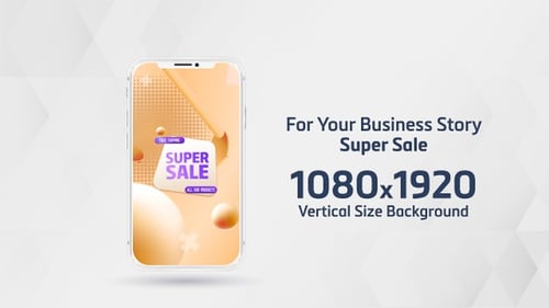 Dynamic Abstract Super Sale Promotion Reveal