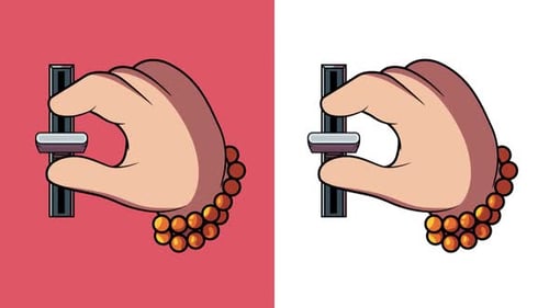 Pack Of 2 Hands using a Slider On Alpha And White Loop