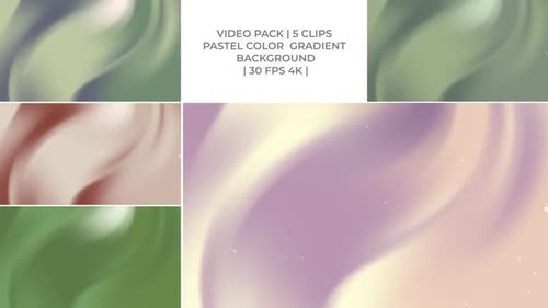 Fluid Pastel Gradient Background Animation Pack