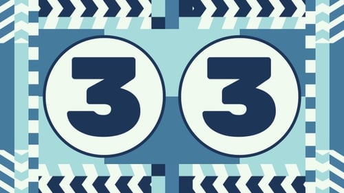 1 Minute Abstract Geometric Countdown 4K