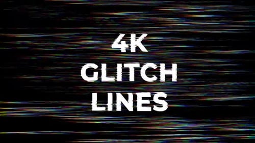 4k Glitch Lines