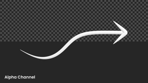 Arrow S Curve Lines