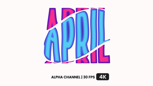 April Text Animation