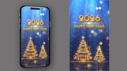Frohes neues Jahr 2026 Countdown V51