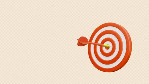 Dartboard With Darts Sports Game Animation
