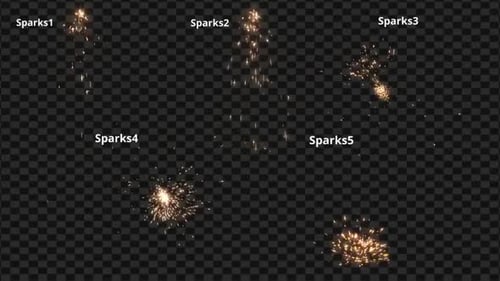 Golden Spark Particle Effects Pack