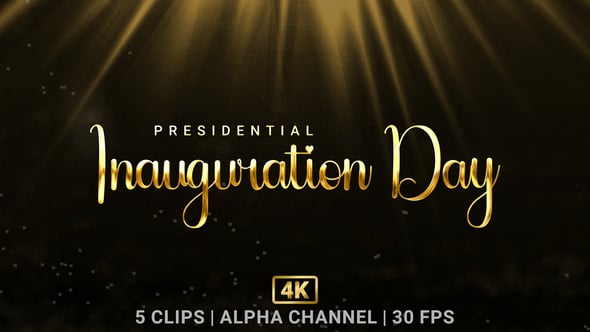 Presidential Inauguration Day Animated Titles Pack, Revealer Motion ...