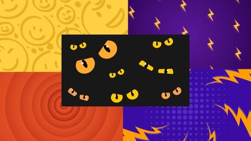 Animated Cartoon Elements Background Pack