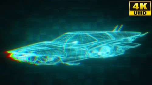 Cyberpunk Hovercar Holograms Vj Loops V2