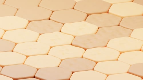 3D Animation of Close up of Damaged Skin Cells Texture | Alpha Channel