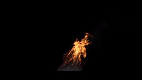 Fire Flame con alfa 4K.
