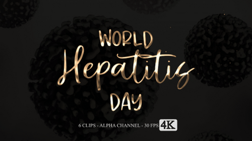 Elegant World Hepatitis Day Title Reveal Animation