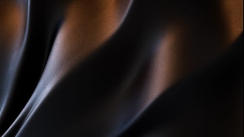 Flowing Abstract Dark Fabric Waves Motion Background