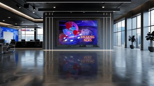 3D Virtual Tv Studio News Ab1 26