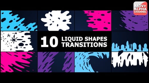 Dynamic Liquid Transitions and Cartoon FX Elements