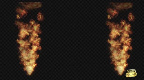Dos llamas de fuego — Canal Alpha