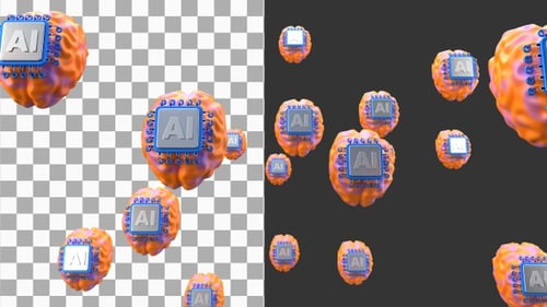 3D Animation of Ai | Alpha Channel