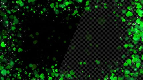 Heart Frame Green Alpha Loop V3