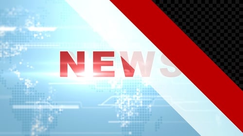 Modern Broadcast News Title Reveal Animation