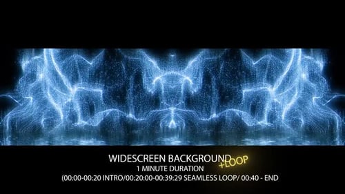 Digitaler glänzender blauer Partikel-Hintergrund