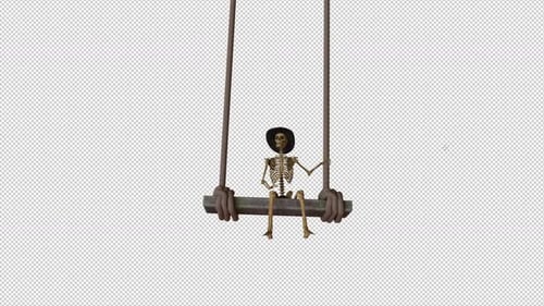 Skeleton Swing on Bench