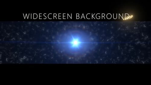 Dynamic Abstract Widescreen Background with Pulsating Light Loop